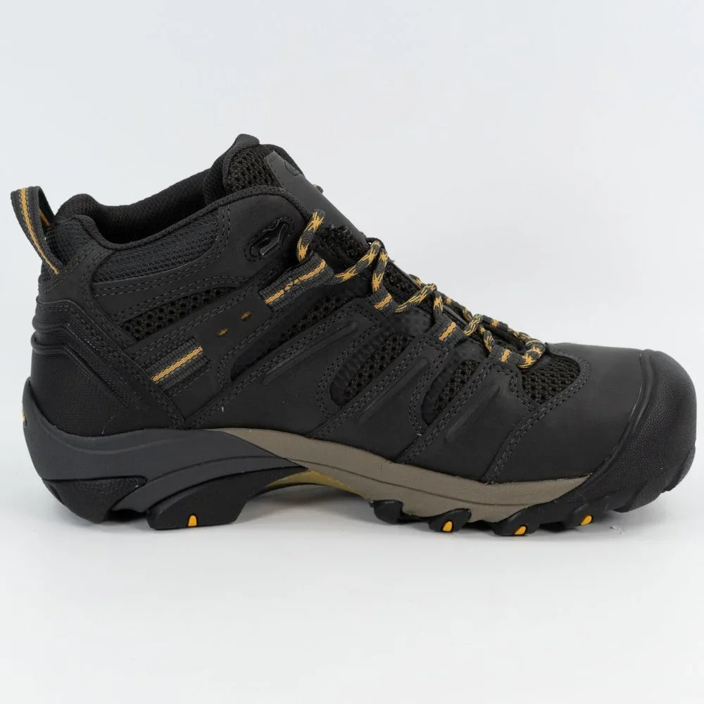 Keen Utility Lansing Mid Steel Toe Waterproof Raven Tawny Olive 1018079D Work